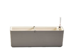 Pot with irrigation system Berberis 60 taupe + ivory