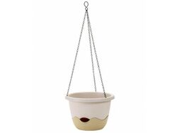 Hanging pot with irrigation system Mareta Ф30 cm. beige
