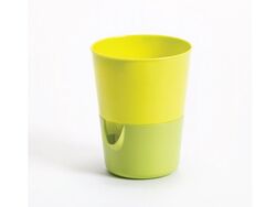Pot with watering system Rosmarin yellow + green
